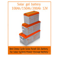 Solarbatterie aus Deep Cycle Gel 12V 100AH ​​150AH 200AH für Solarenergiesysteme